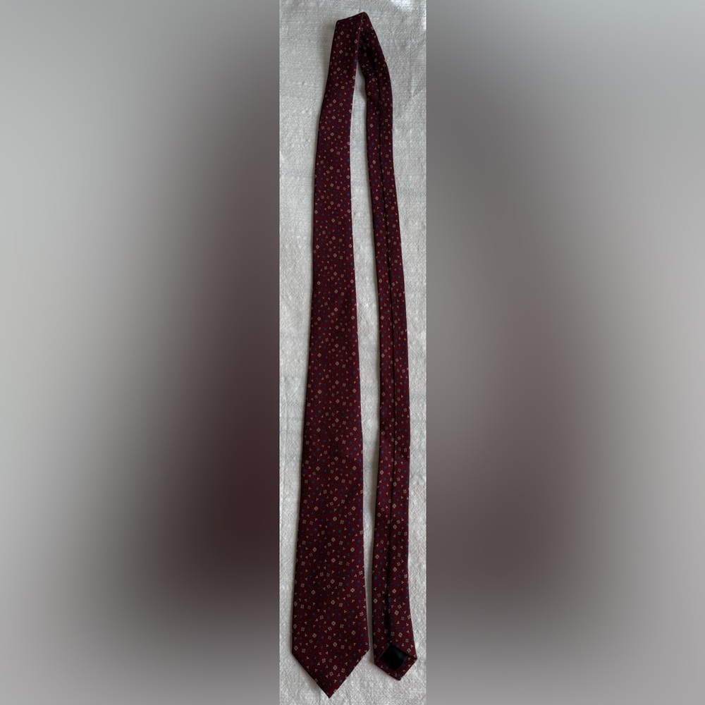 J. Crew Burgundy Floral Tie - Picture 2 of 4